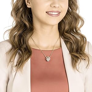 Filia　新品　Swarovski　Furtherペンダント Swarovski Further Pendant, Small, White, Rose gold plating